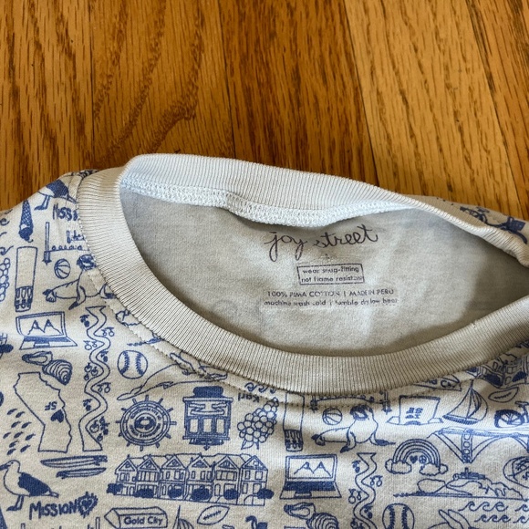 Joy Street Bay Area San Francisco Pajamas Set Size 6 - Picture 5 of 5